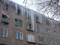 Be careful from icicles!