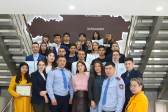 Solemn presentation of the certificate and badge of the public assistant of the police to students