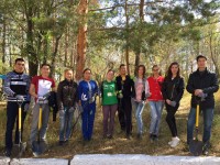 Scientific - Research Student Club "Eco Life" took part in tree planting