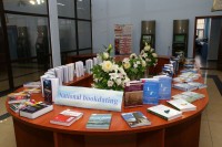 The round table and an exhibition entitled “Project: 100 new textbooks in the Kazakh language”.