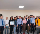 Solemn presentation of the certificate and badge of the public assistant of the police to students