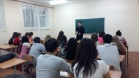 Students of dormitory of KEUK for support of realization Plan of Nation  "100 certain steps"