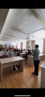 "Cooperation in education: Guest lecture on social work and career guidance for students of Karaganda Banking College".