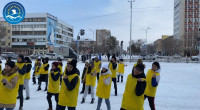 Flash mob in support of Karaganda athletes, Vladislav Kireev and Ekaterina Aidova are our pride!