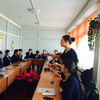 Realization of intellectual game "Round the world" with students 11 class of secondary school №68